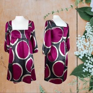 Glam Pink & Gray Baby Doll Dress